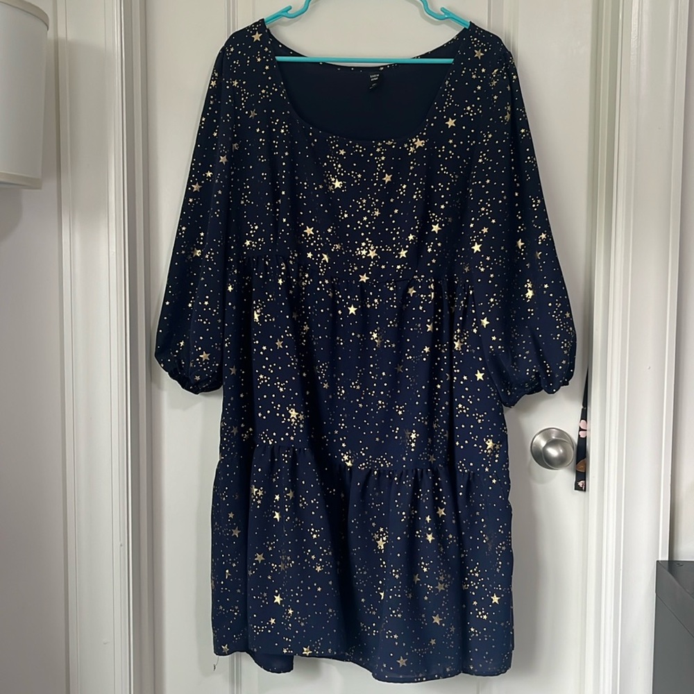 Star print dress